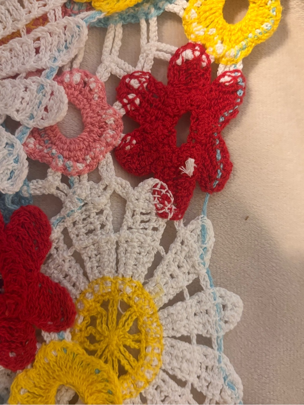 Colorful Crochet Floral Crop Top - Picture 6 of 6